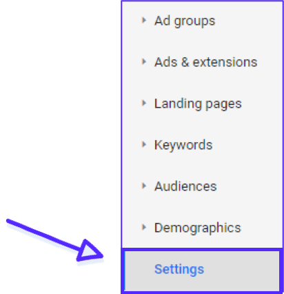 Google Ads Settings.